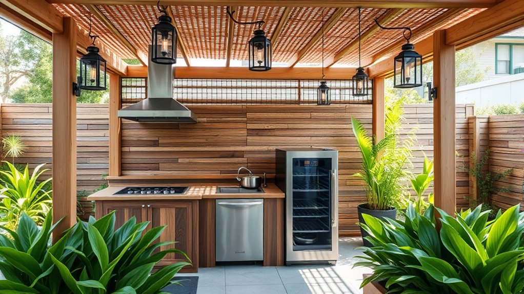 eco friendly outdoor kitchen upgrades