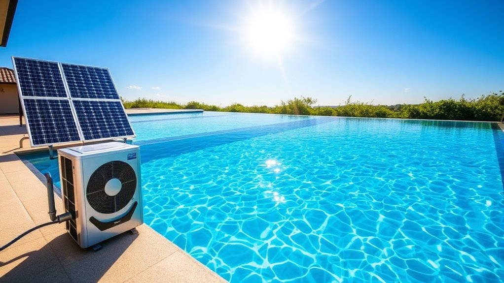 energy efficient hybrid pool heating