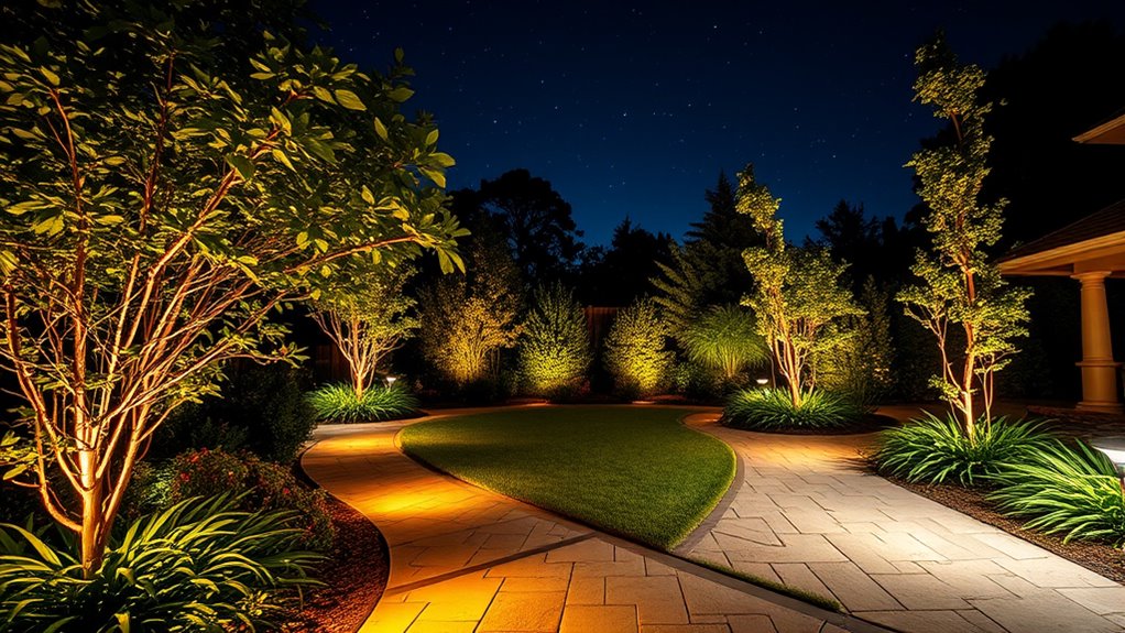 enhance safety with outdoor lighting