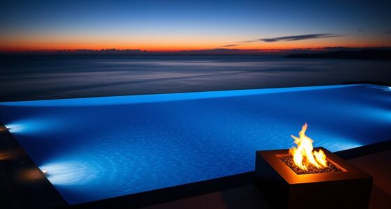 fire lit infinity pool enhancements