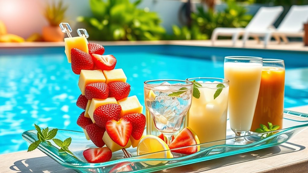 healthy poolside snack options