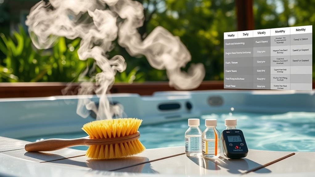 hot tub maintenance routine