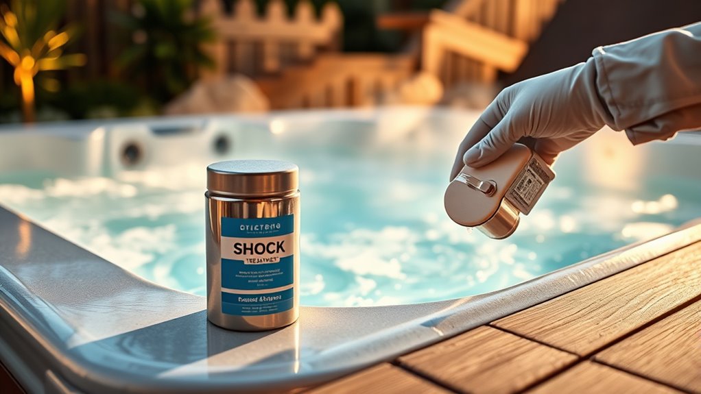 hot tub shock treatment timing