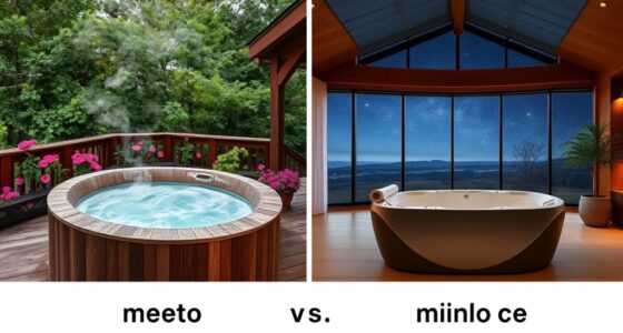 indoor vs outdoor hot tub