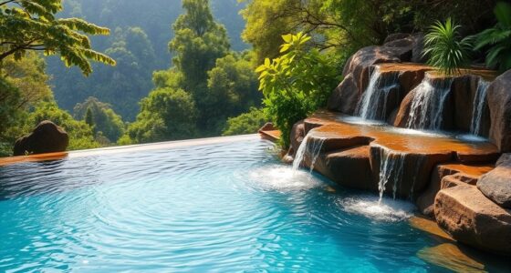 infinity pool waterfall design