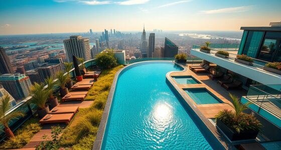 infinity pools rooftop gardens