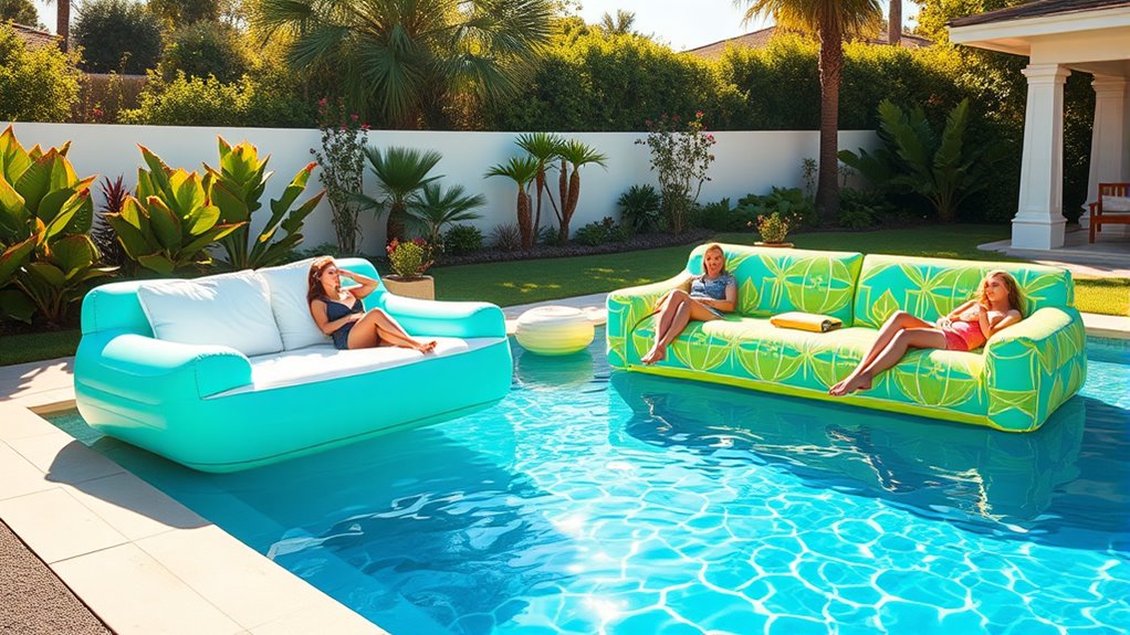 inflatable furniture enhances outdoor relaxation