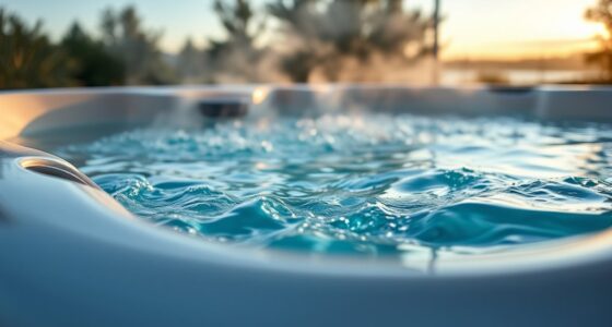 keep hot tub water level