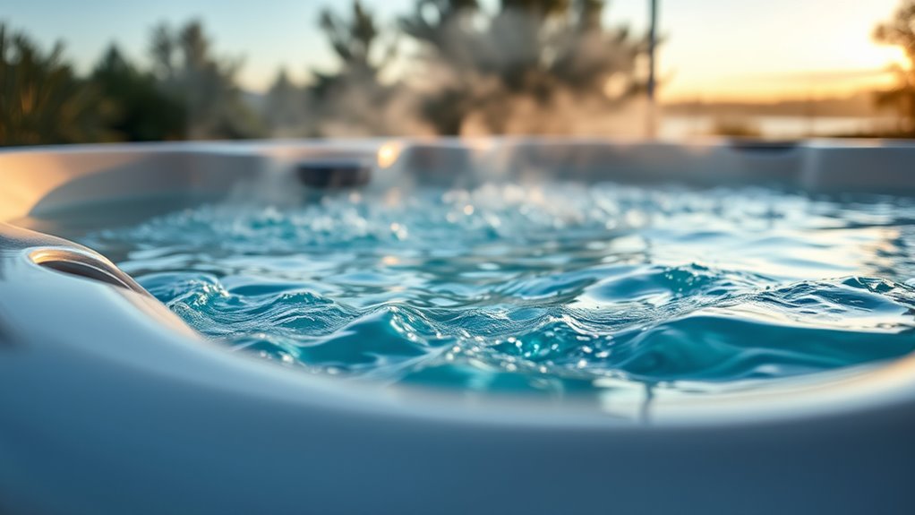 keep hot tub water level