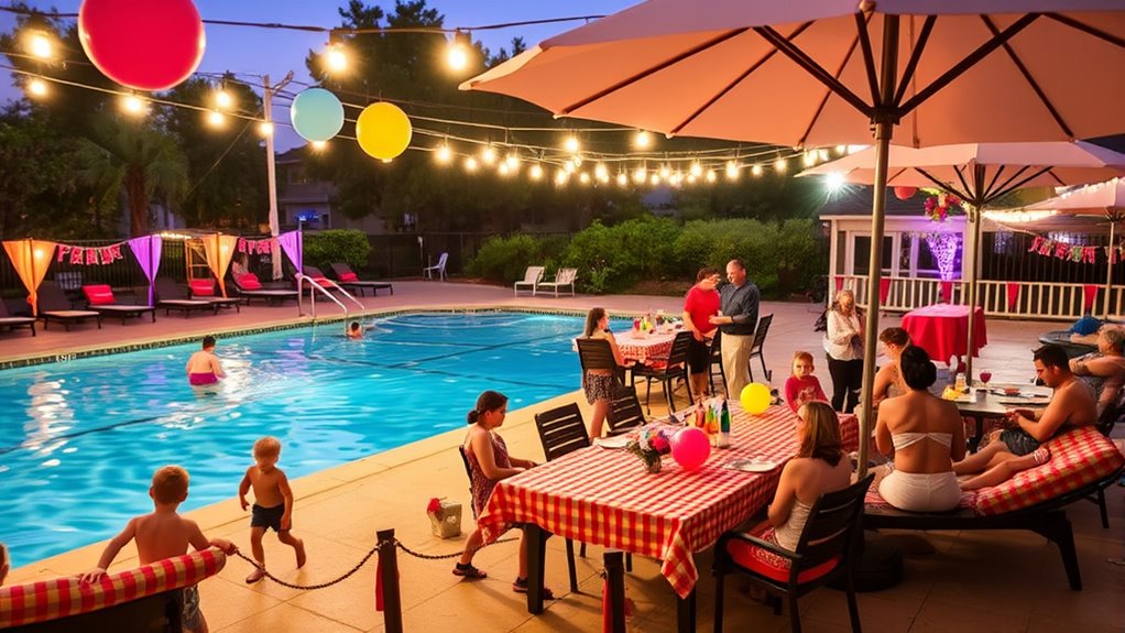 organize community pool fundraiser