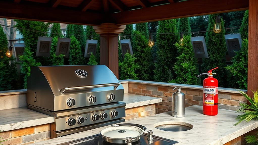 outdoor kitchen safety