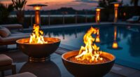 outdoor poolside heating solutions