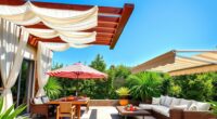 outdoor shade structure options