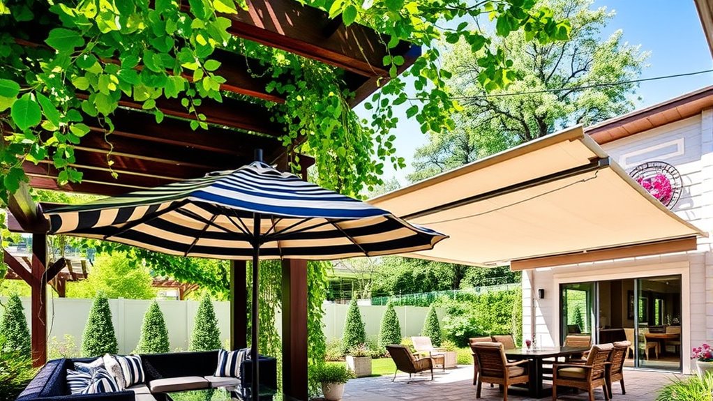 outdoor shade structures enhance aesthetics