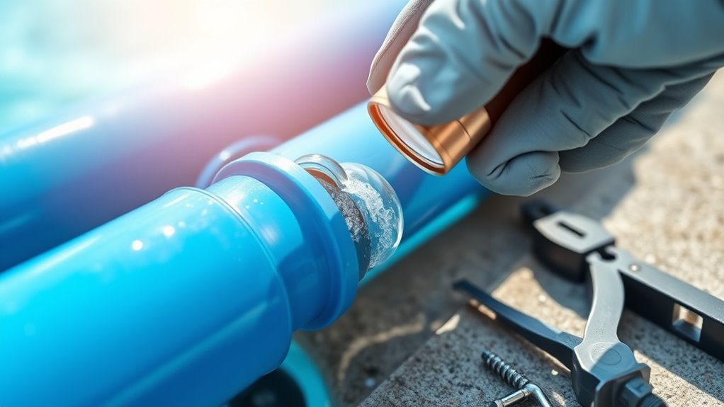 pool plumbing leak repair