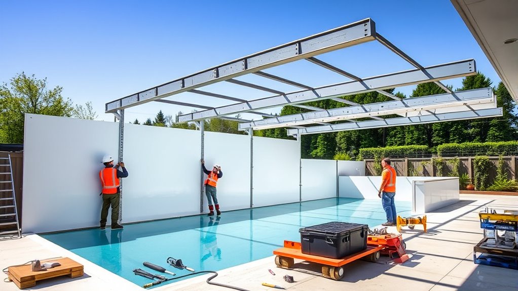 pool setup process timeline