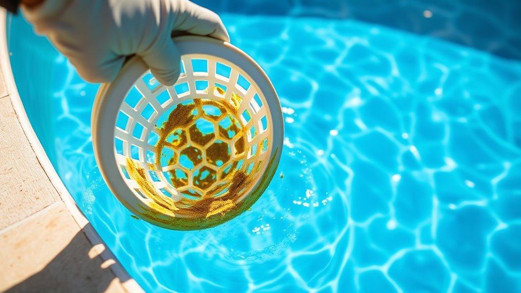 pool skimmer basket maintenance
