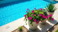 poolside container gardening