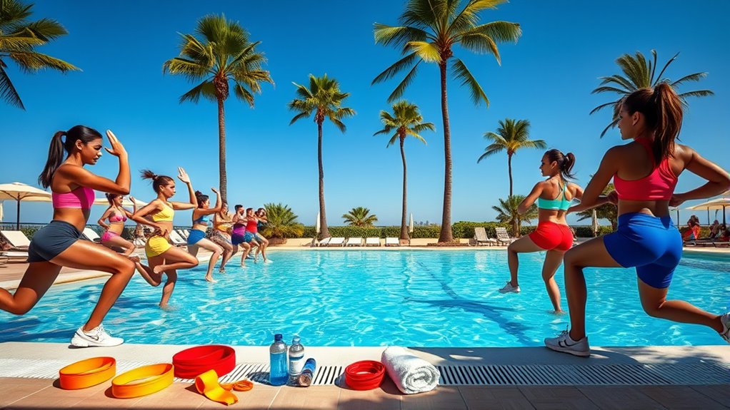 poolside fitness bootcamp