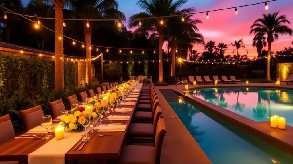 poolside outdoor dining tips