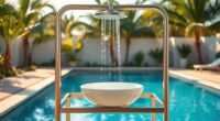portable outdoor shower stations