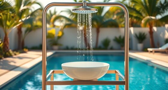 portable outdoor shower stations