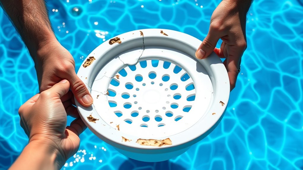 replace damaged skimmer baskets