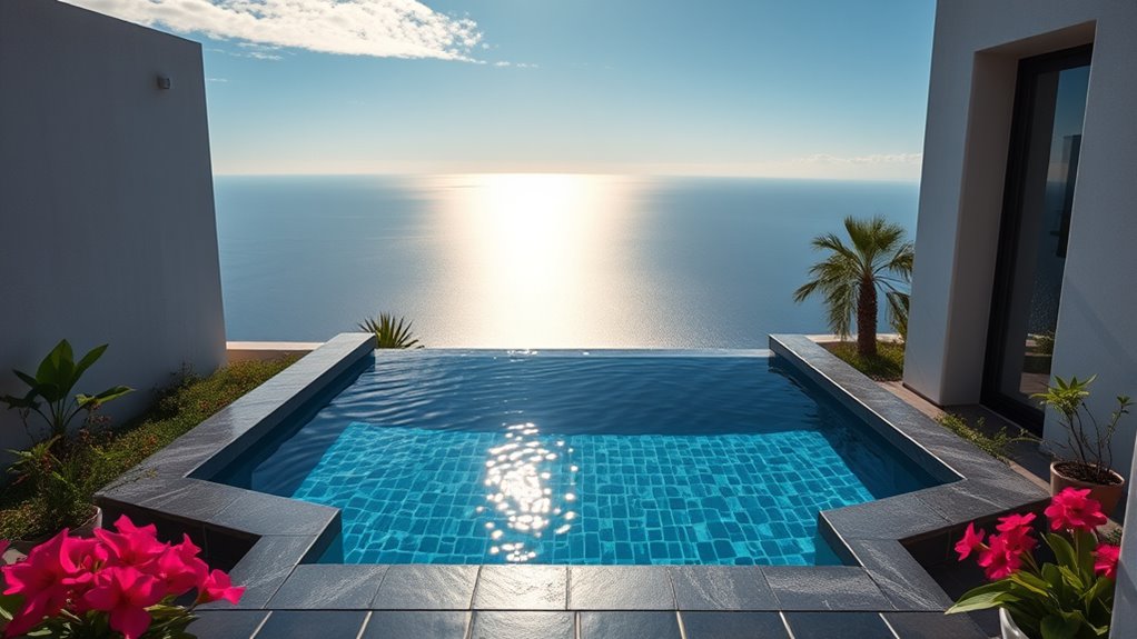 small space infinity pools