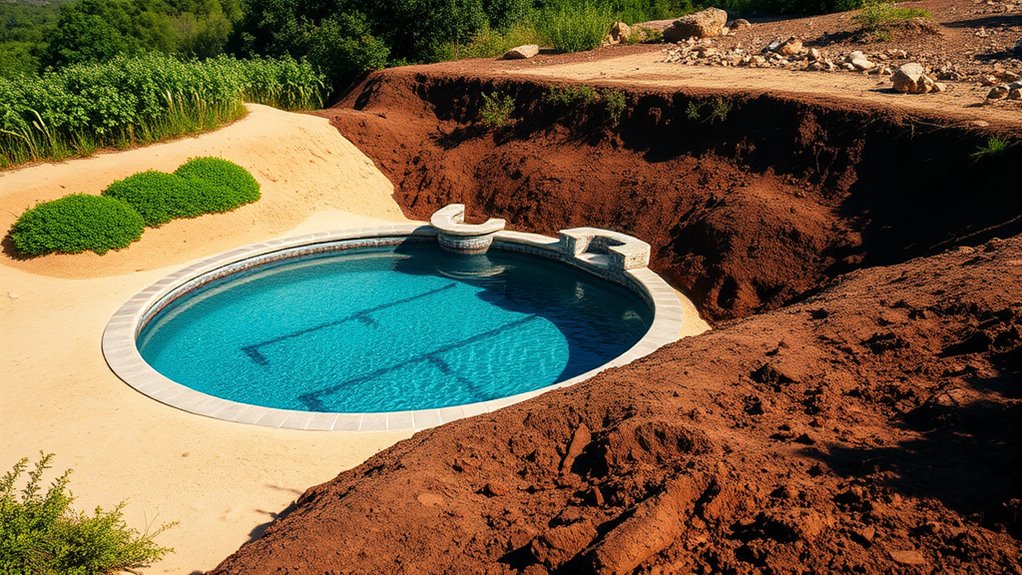 soil site pool design