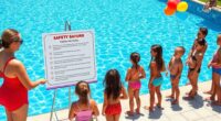 teach pool safety rules