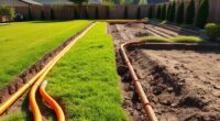 utilities and landscaping preparation