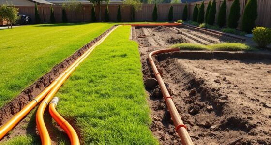 utilities and landscaping preparation