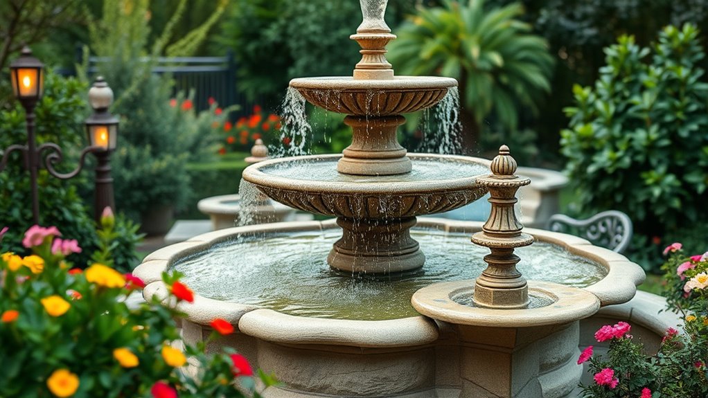 water feature lighting maintenance