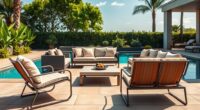 weather resistant poolside furniture