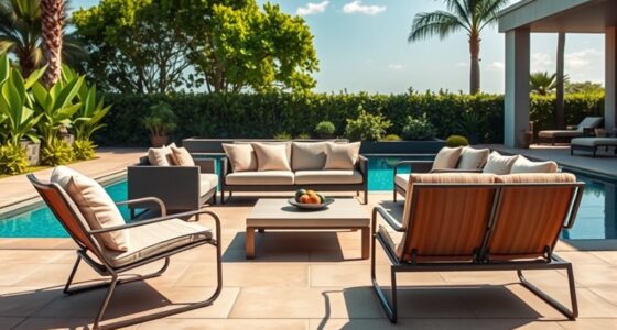 weather resistant poolside furniture