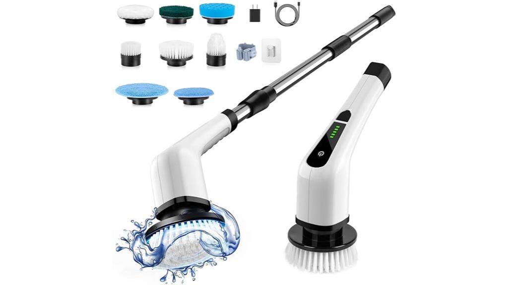 electric scrubber with multiple brushes