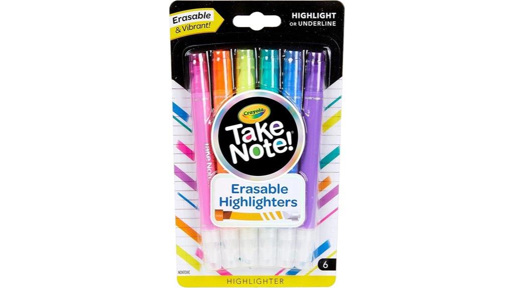 erasable highlighting color pack