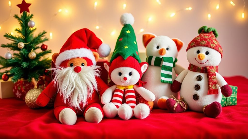 festive jellycat toy collection
