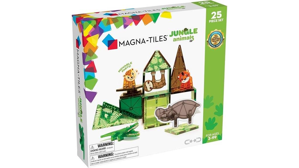 jungle animals magnetic building