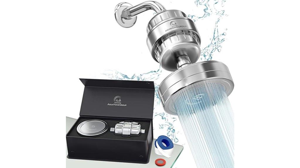 luxury filtered shower head