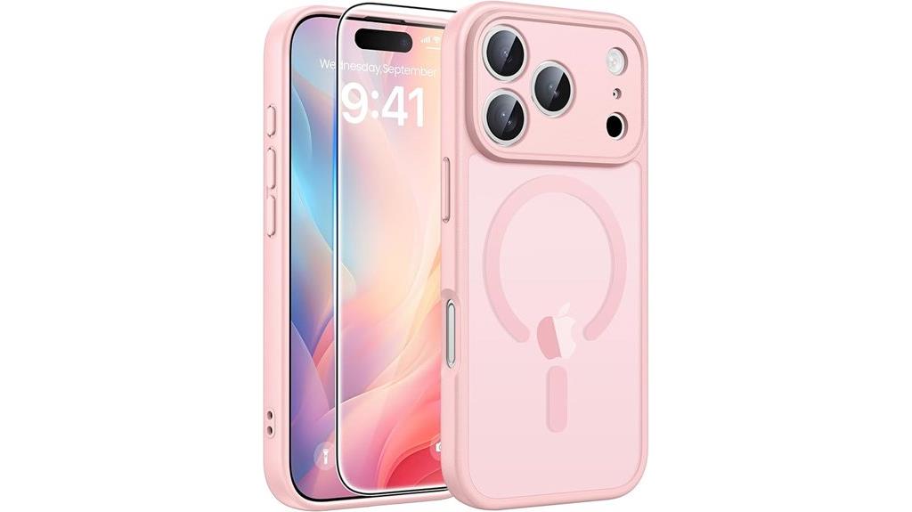 pink military shockproof case