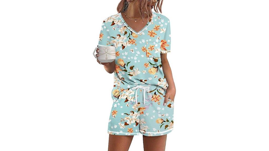 short sleeve lounge pajamas