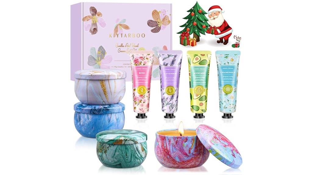 spa candle hand gift
