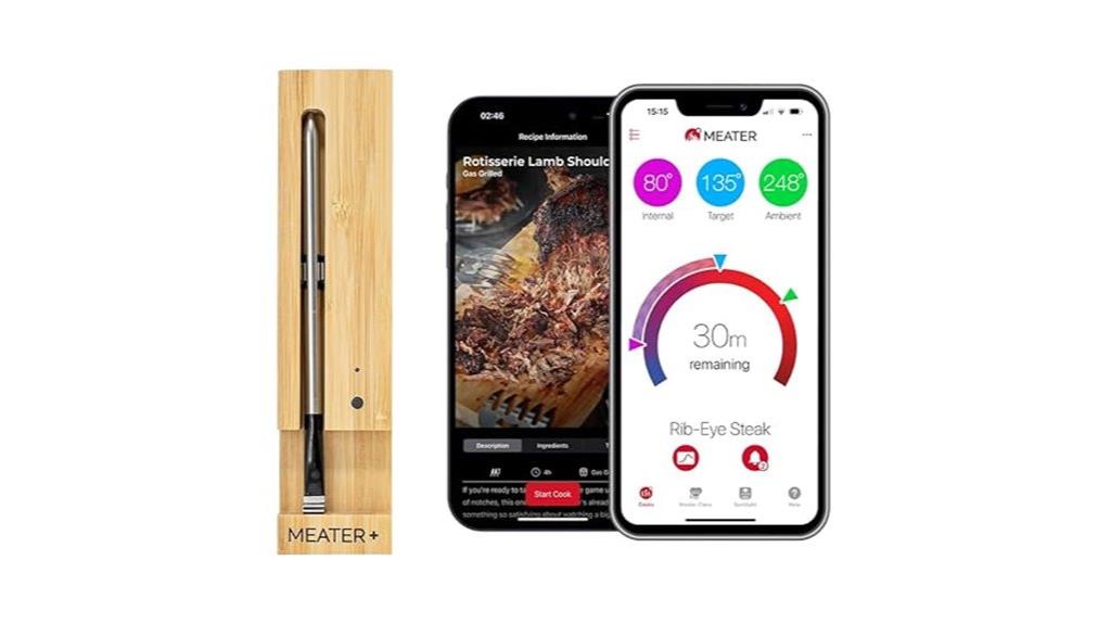 wireless meat cooking thermometer