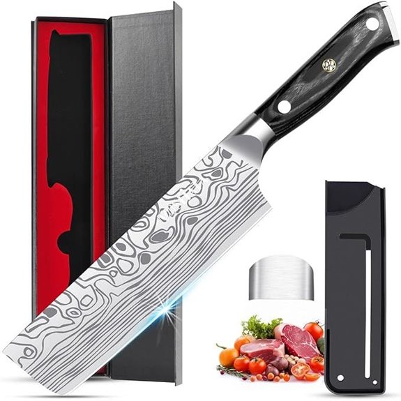 MOSFiATA 7” Nakiri Vegetable Chef's Knife in Gift Box