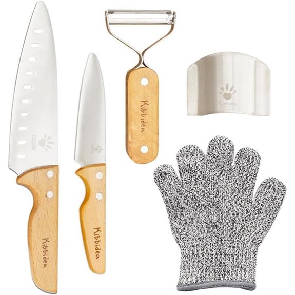 Kibbidea Kids Knife Set Stainless Steel Child Safe
