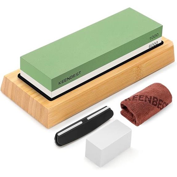 Whetstone Knife Sharpener Kit with Grits and Guide