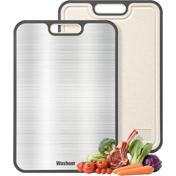 Titanium Double-Sided Cutting Board Non-Toxic Large Size