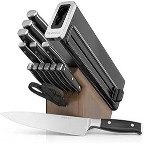 Ninja Foodi Knife System with Block and Sharpener