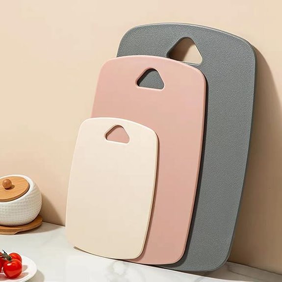 Pink Plastic Cutting Boards Set of 3